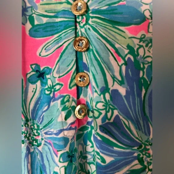 Lilly Pulitzer NWT Maxi Floral Sleeveless Dress in Pink and Green - Picture 8 of 10
